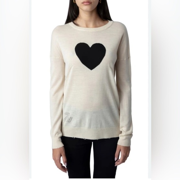 Zadig&Voltaire Women's Love Long Sleeved Knitwear Cardigan Sweater size Large - Picture 1 of 10